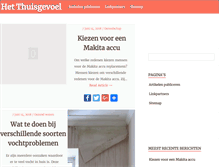 Tablet Screenshot of het-thuisgevoel.nl